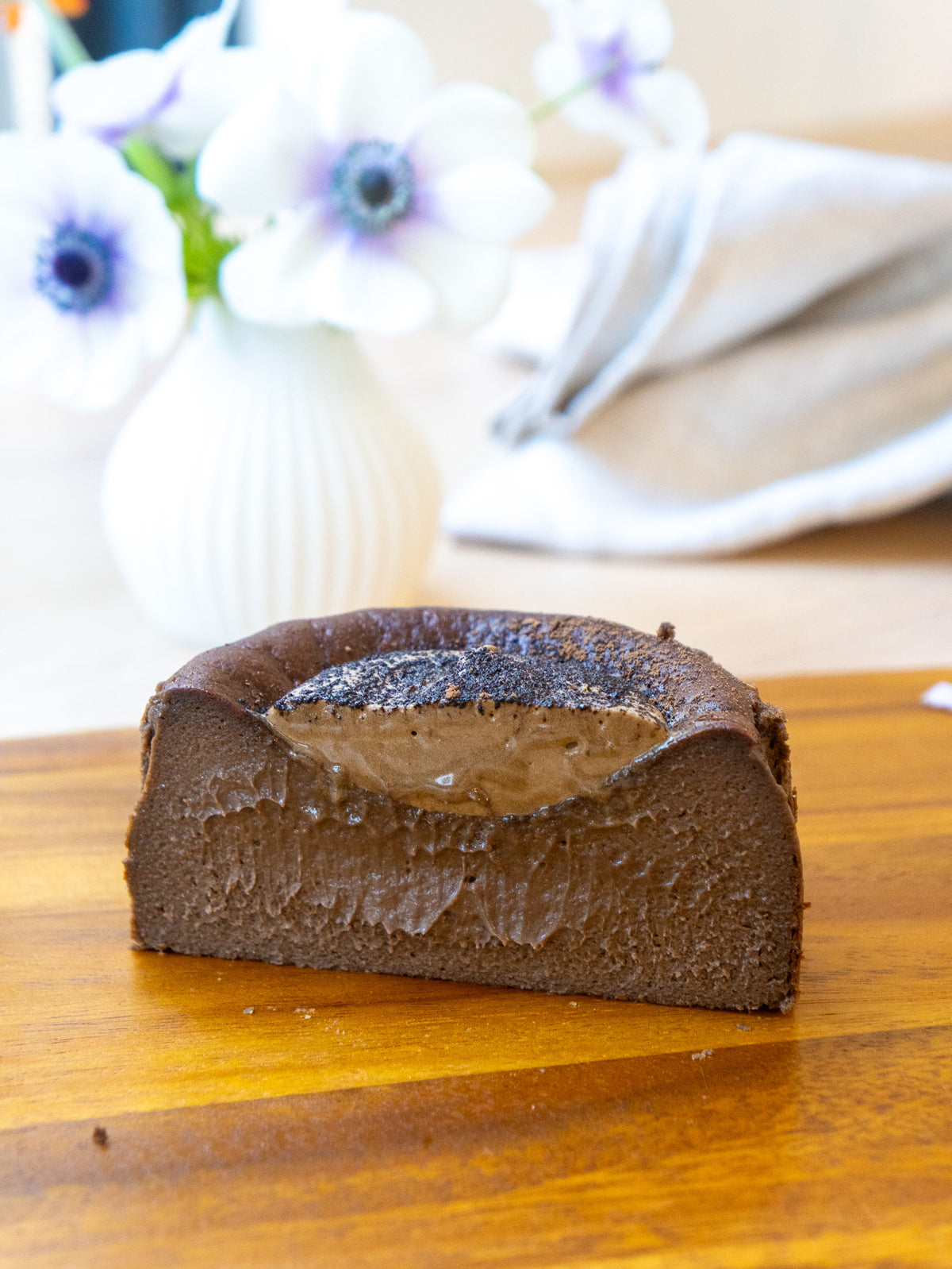 Hojicha Basque Cheesecake